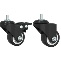 vidaXL - Keukentrolley - Zwart - Bewerkt hout