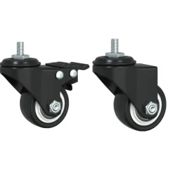 vidaXL - Keukentrolley - Zwart - Bewerkt hout