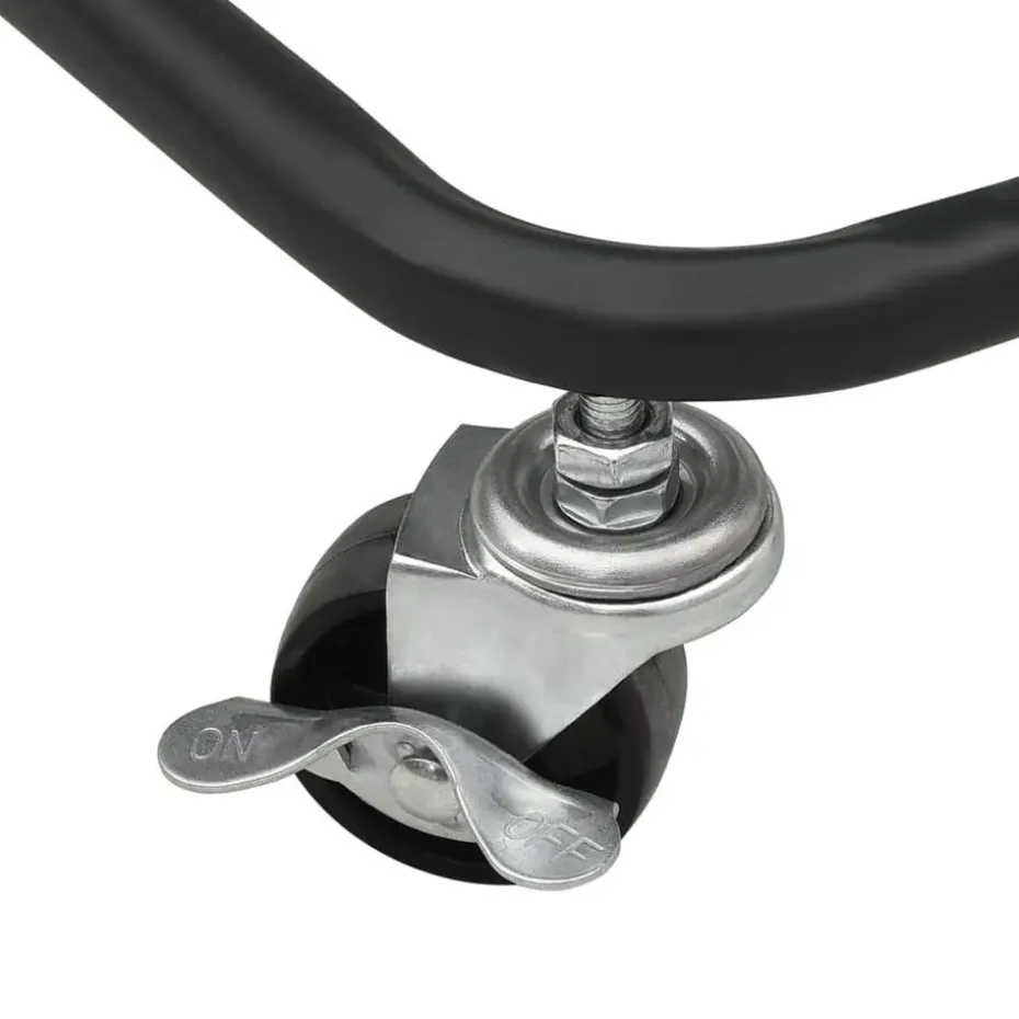 vidaXL - Keukentrolley - Zwart - IJzer