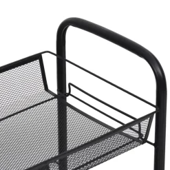 vidaXL - Keukentrolley - Zwart - IJzer - 46 x 26 x 105 cm