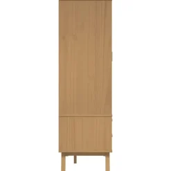 vidaXL - Kledingkast OLDEN met 2 lades - Grenenhout - Bruin - 76.5x53x172 cm
