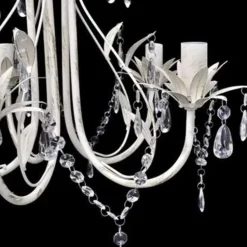 vidaXL - Kroonluchter - Wit - Metaal