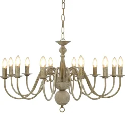 vidaXL - Kroonluchter - Wit - Metaal