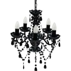 vidaXL - Kroonluchter - Zwart - Kunststof