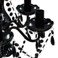 vidaXL - Kroonluchter - Zwart - Kunststof