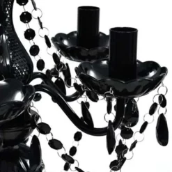 vidaXL - Kroonluchter - Zwart - Kunststof