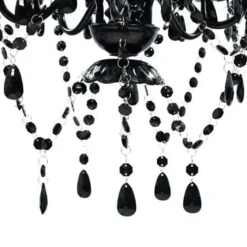 vidaXL - Kroonluchter - Zwart - Kunststof