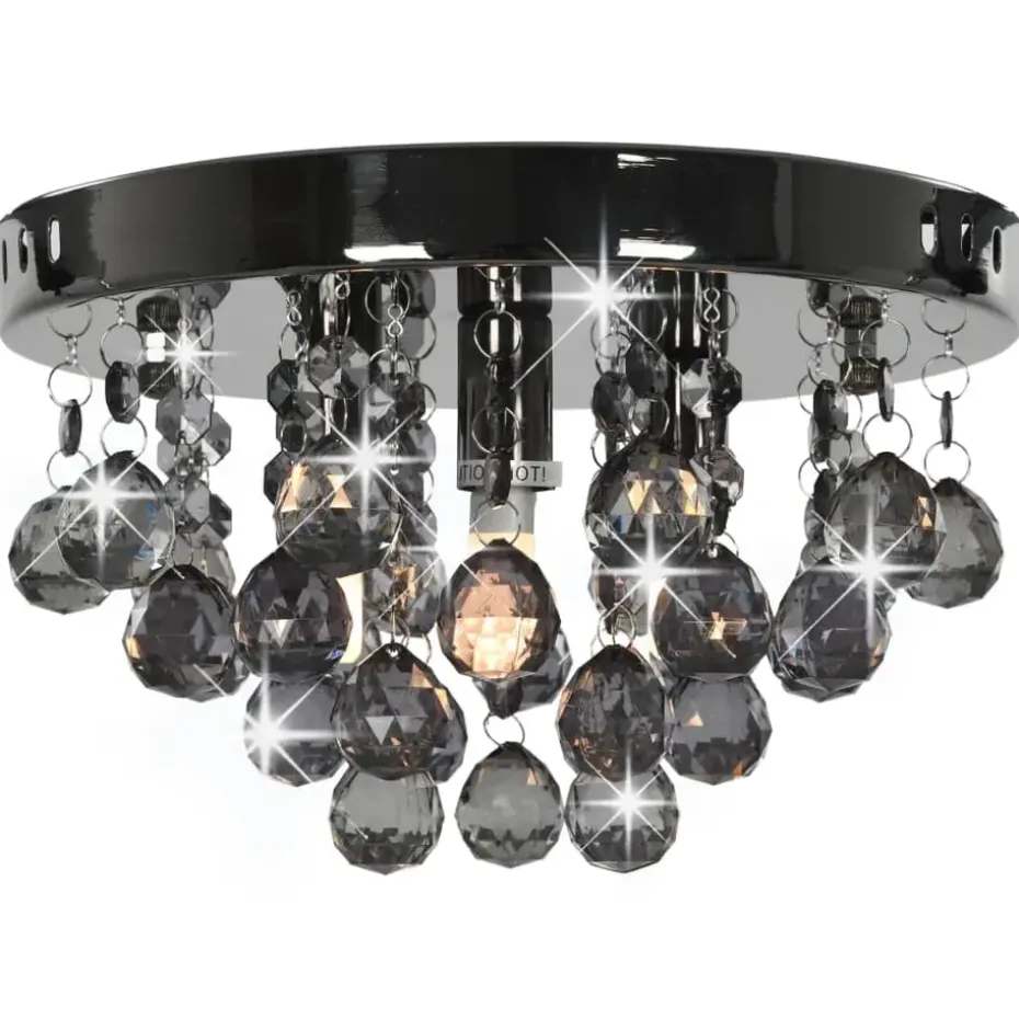 vidaXL - Kroonluchter - Zwart - Metaal