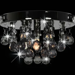 vidaXL - Kroonluchter - Zwart - Metaal