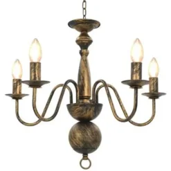 vidaXL - Kroonluchter - Zwart - Metaal