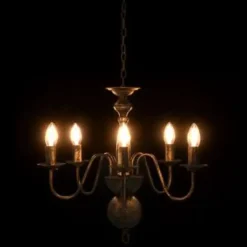 vidaXL - Kroonluchter - Zwart - Metaal