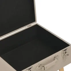 vidaXL - Kruk - Beige - Stof