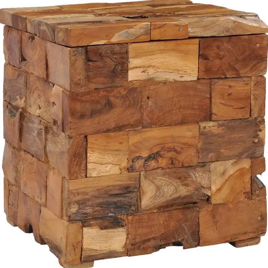 vidaXL - Kruk - Bruin - Hout