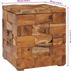 vidaXL - Kruk - Bruin - Hout