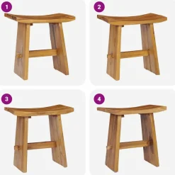 vidaXL - Kruk - Bruin - Hout