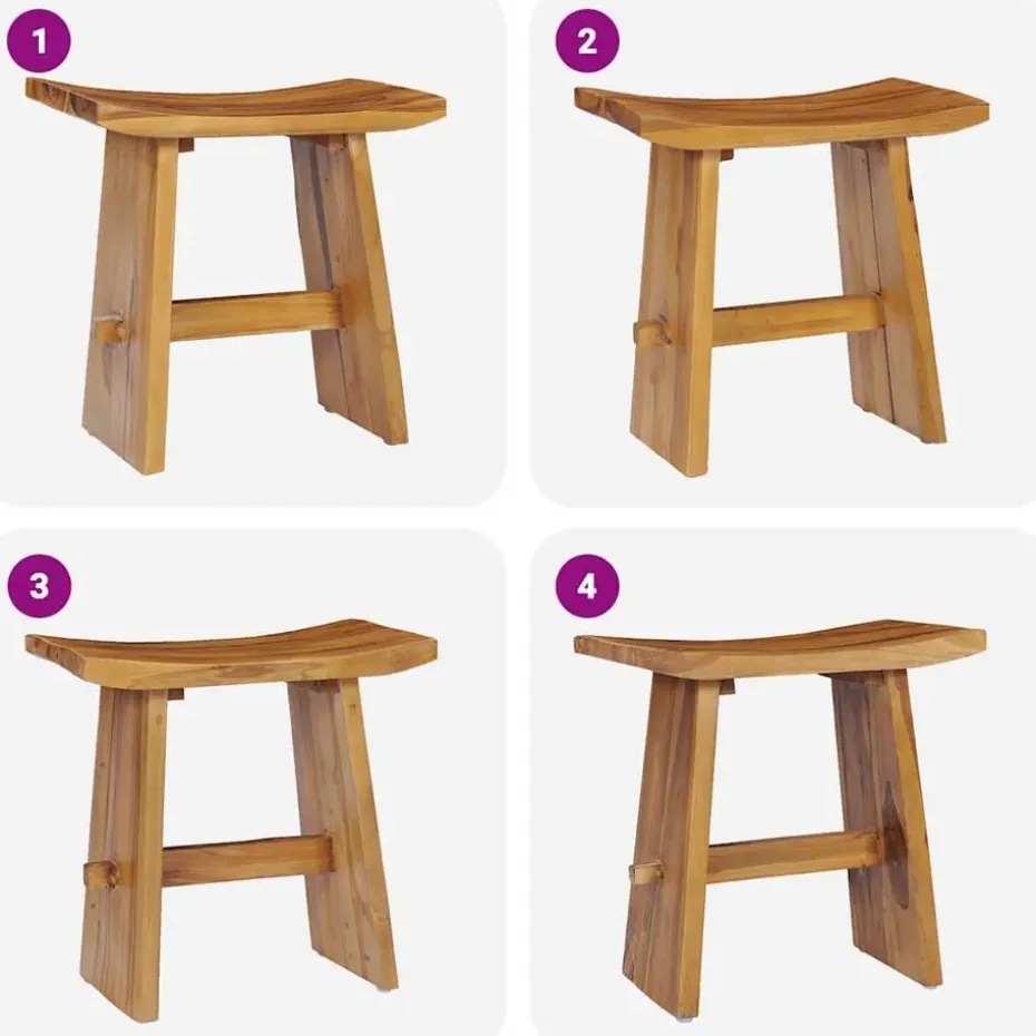 vidaXL - Kruk - Bruin - Hout