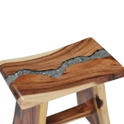 vidaXL - Kruk - Multikleur - Hout