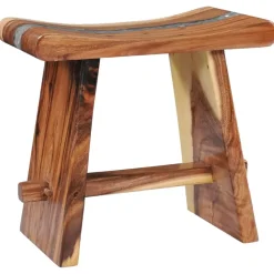 vidaXL - Kruk - Multikleur - Hout