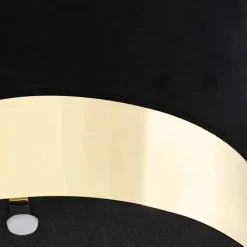 vidaXL - Kruk - Zwart - Stof