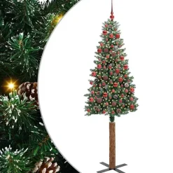 vidaXL - Kunstkerstboom met staal standaard 180 cm - Groen - PVC