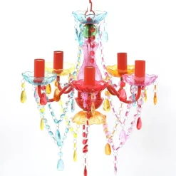 vidaXL - Kunstmatige Kristallen Glazen Plafondlamp - Multikleur - Glas