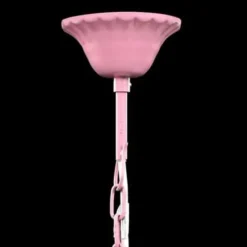 vidaXL - Kunstmatige Kristallen Glazen Plafondlamp - Roze - Glas