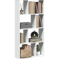 vidaXL - 4-laags Boekenkast voor woonkamers - Wit - Hout - 60x20x120 cm