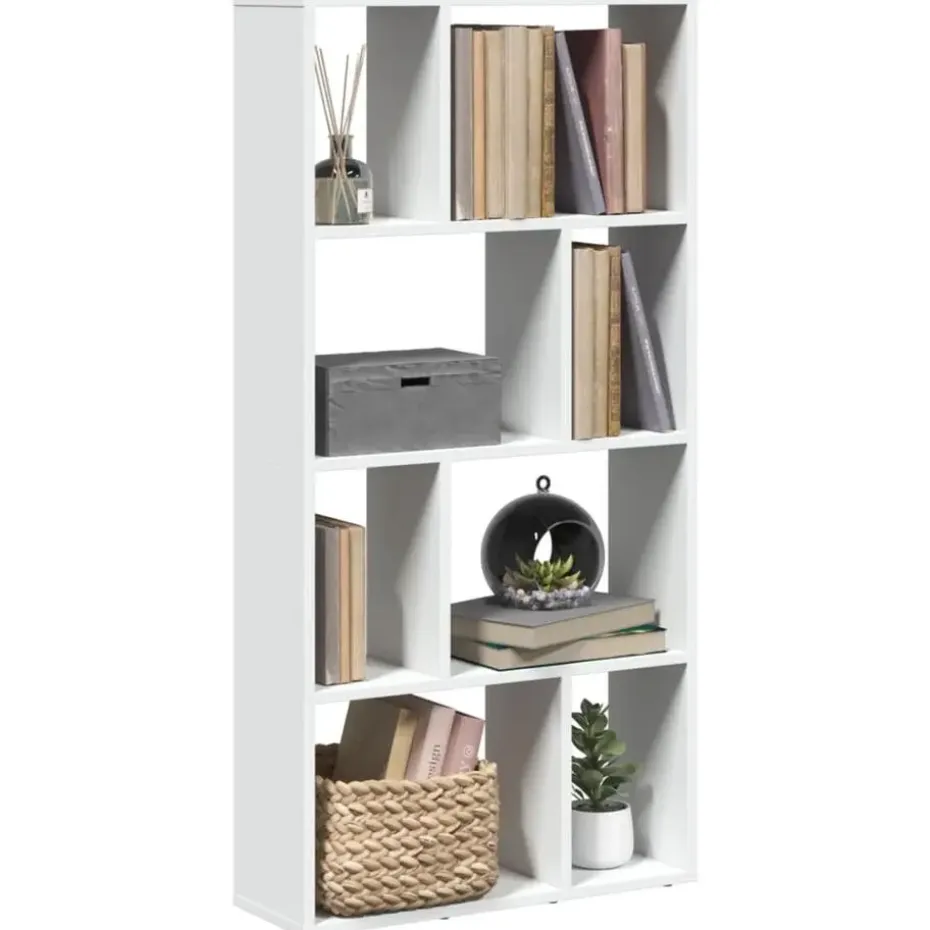 vidaXL - 4-laags Boekenkast voor woonkamers - Wit - Hout - 60x20x120 cm