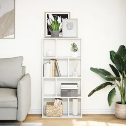 vidaXL - 4-laags Boekenkast voor woonkamers - Wit - Hout - 60x20x120 cm