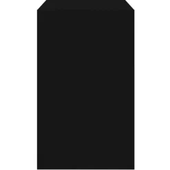 vidaXL - 3-laags Schoenenkast met 1 klep - Zwart - Bewerkt hout - 80x42x69 cm