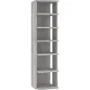 vidaXL - 6-laags Schoenenkast 6 paar - Betongrijs - Hout - 27.5x27x102 cm