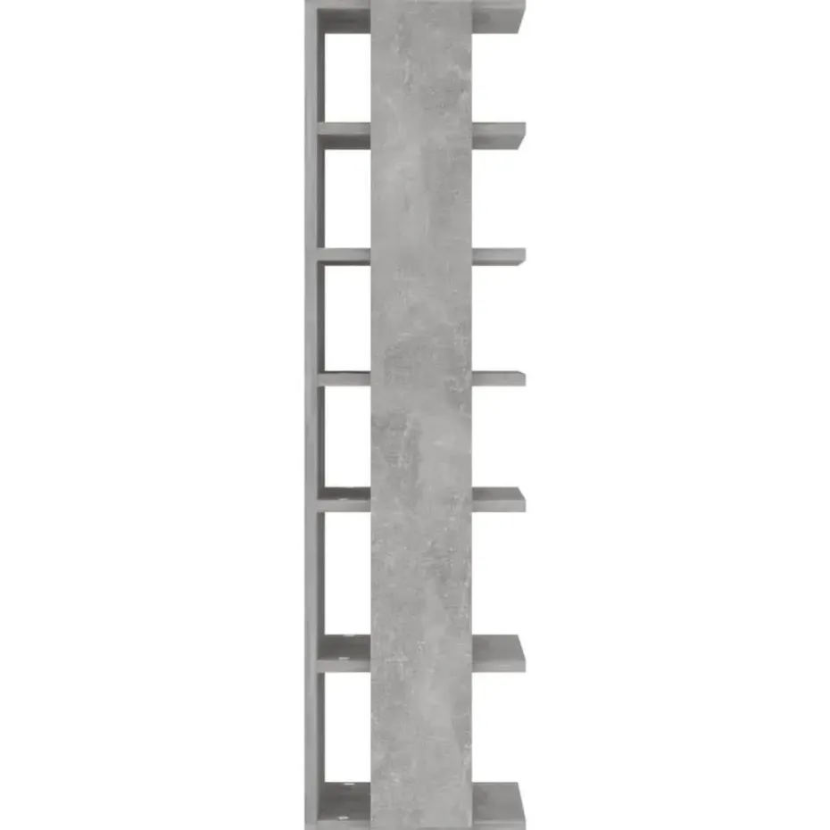 vidaXL - 6-laags Schoenenkast 6 paar - Betongrijs - Hout - 27.5x27x102 cm