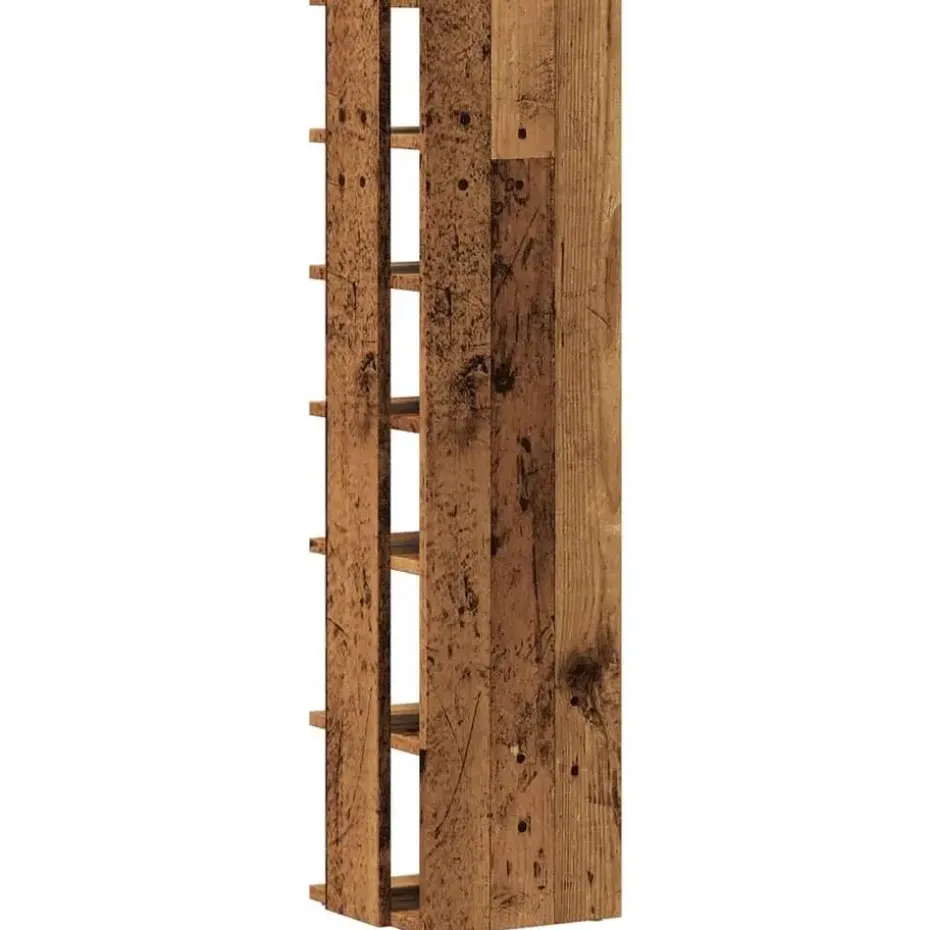 vidaXL - 6-laags Schoenenkast 6 paar - Oud hout - 28x27x102 cm