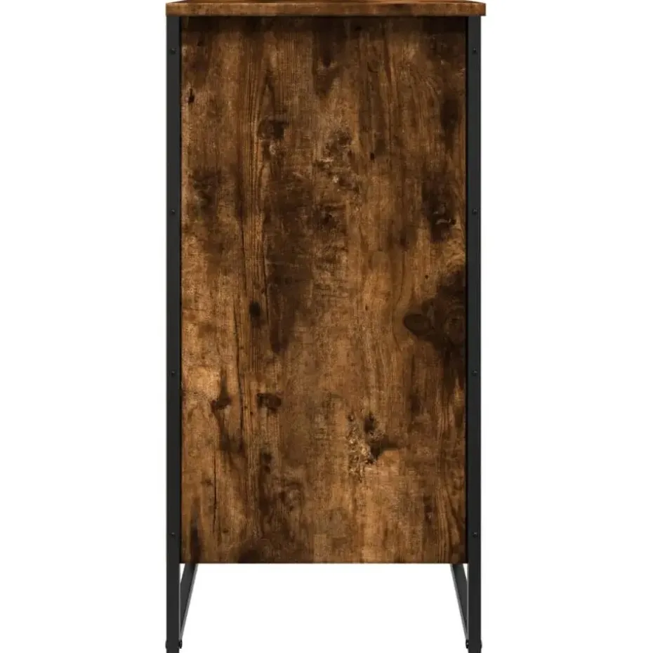 vidaXL - 4-laags Schoenenkast 12 paar - Gerookt eiken - Hout - 80x38x78 cm