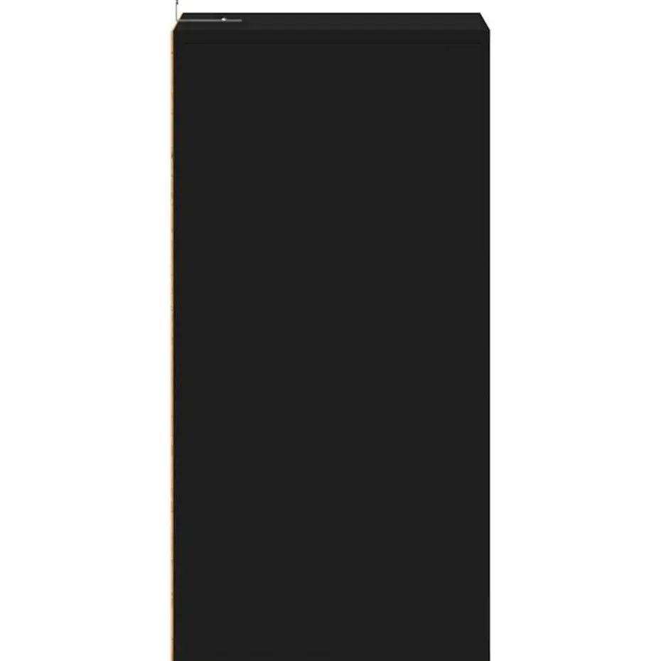 vidaXL - 5-laags Wandschoenenkast 5 paar - Zwart - Bewerkt hout - 31.5x35x70 cm