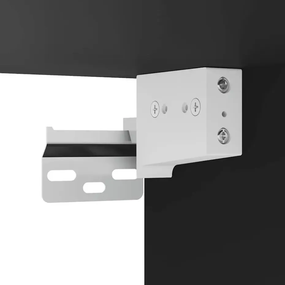 vidaXL - 5-laags Wandschoenenkast 5 paar - Zwart - Bewerkt hout - 31.5x35x70 cm