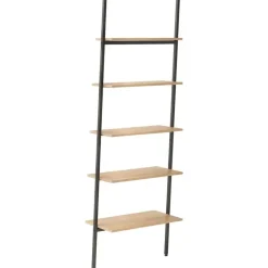 vidaXL - Ladderrek - Bruin - Bewerkt hout