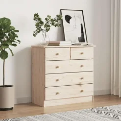 vidaXL - Ladekast - Bruin - Grenenhout