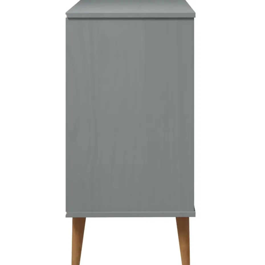 vidaXL - Ladekast - Grijs - Grenenhout