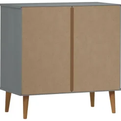 vidaXL - Ladekast - Grijs - Grenenhout