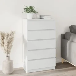 vidaXL - Ladekast - Wit - Bewerkt hout