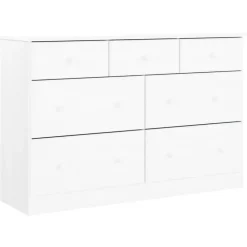 vidaXL - Ladekast - Wit - Grenenhout