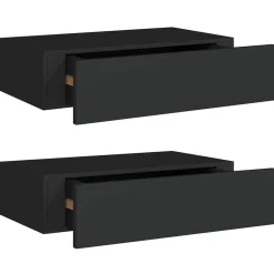 vidaXL - Ladeschap - Zwart - MDF