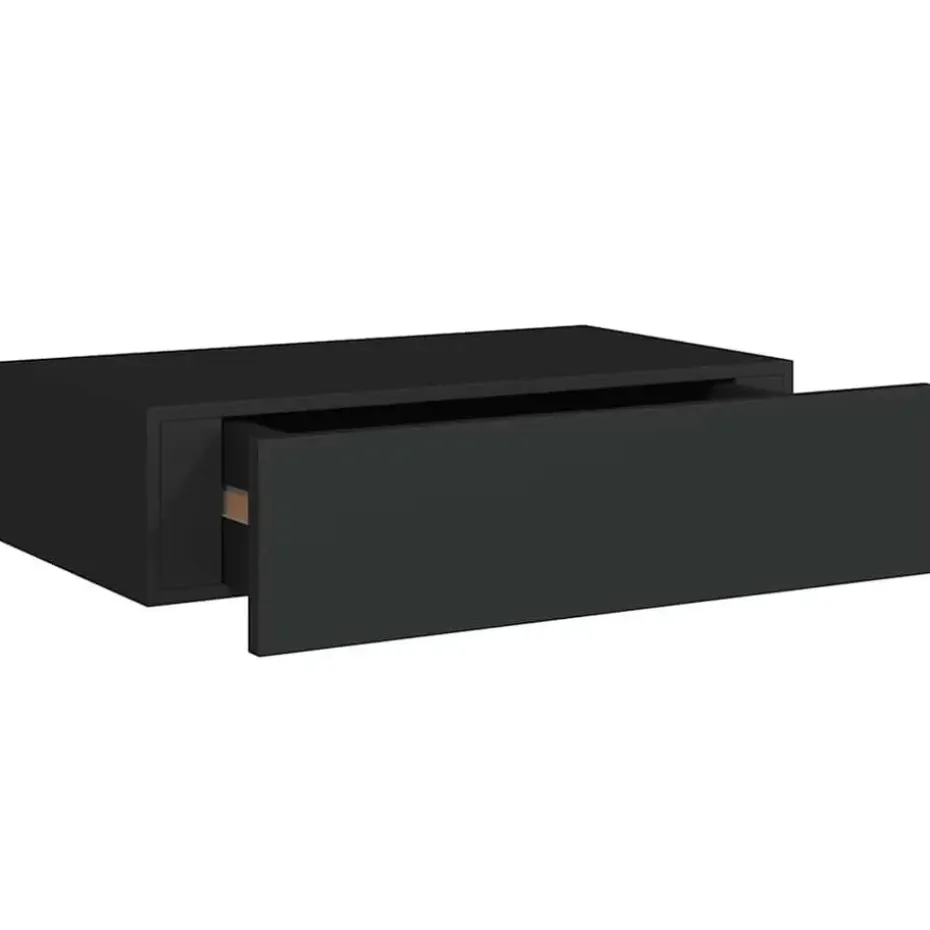 vidaXL - Ladeschap - Zwart - MDF