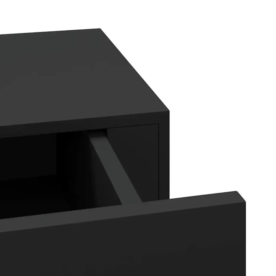 vidaXL - Ladeschap - Zwart - MDF