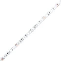 vidaXL - LED TV-meubel met 2 deuren - Zwart eiken - Hout en glas - 120x30x50 cm