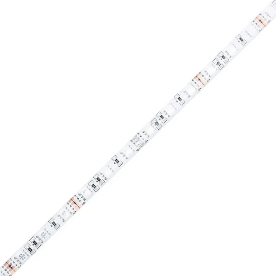 vidaXL - LED TV-meubel met 2 deuren - Zwart eiken - Hout en glas - 120x30x50 cm