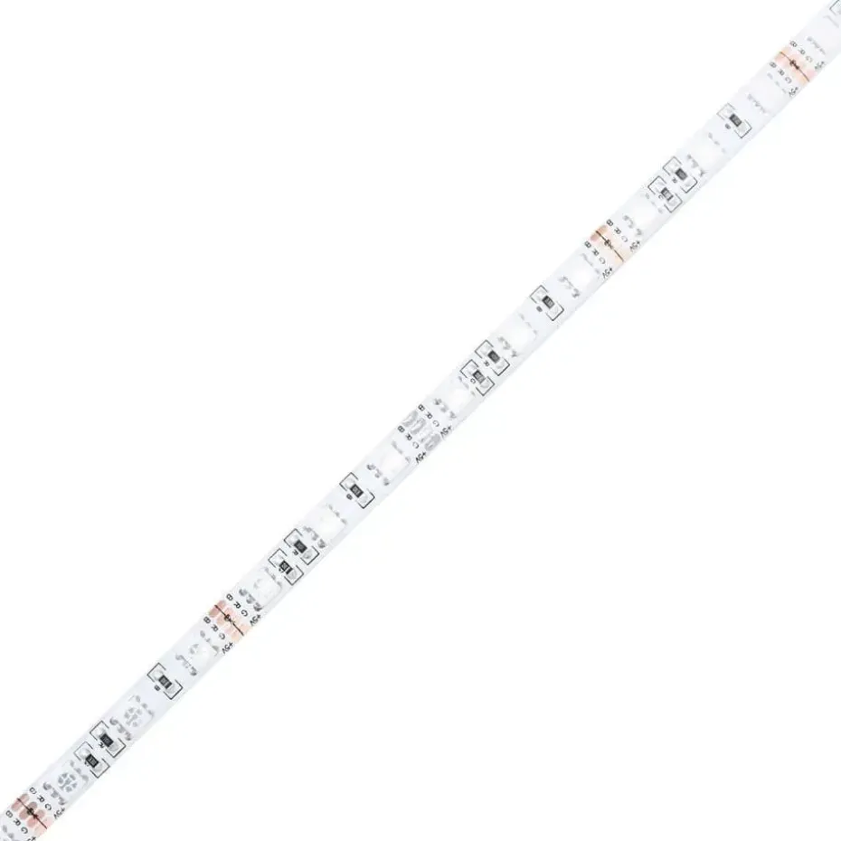 vidaXL - LED TV-meubel met 4 deuren en 2 vakken - Zwart - Hout - 180x34x50 cm