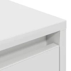 vidaXL - LED TV-meubel met 2 lades en 4 deuren - Wit - Hout - 160.5x41x50 cm