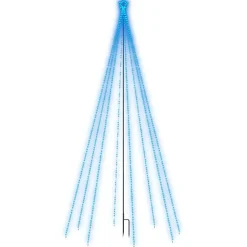 vidaXL - Led-kerstboom - Blauw - IJzer